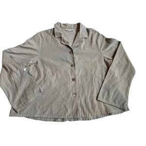Bryn Walker 100% Cotton Corduroy Button Front Shacket Jacket SzS Lagenlook